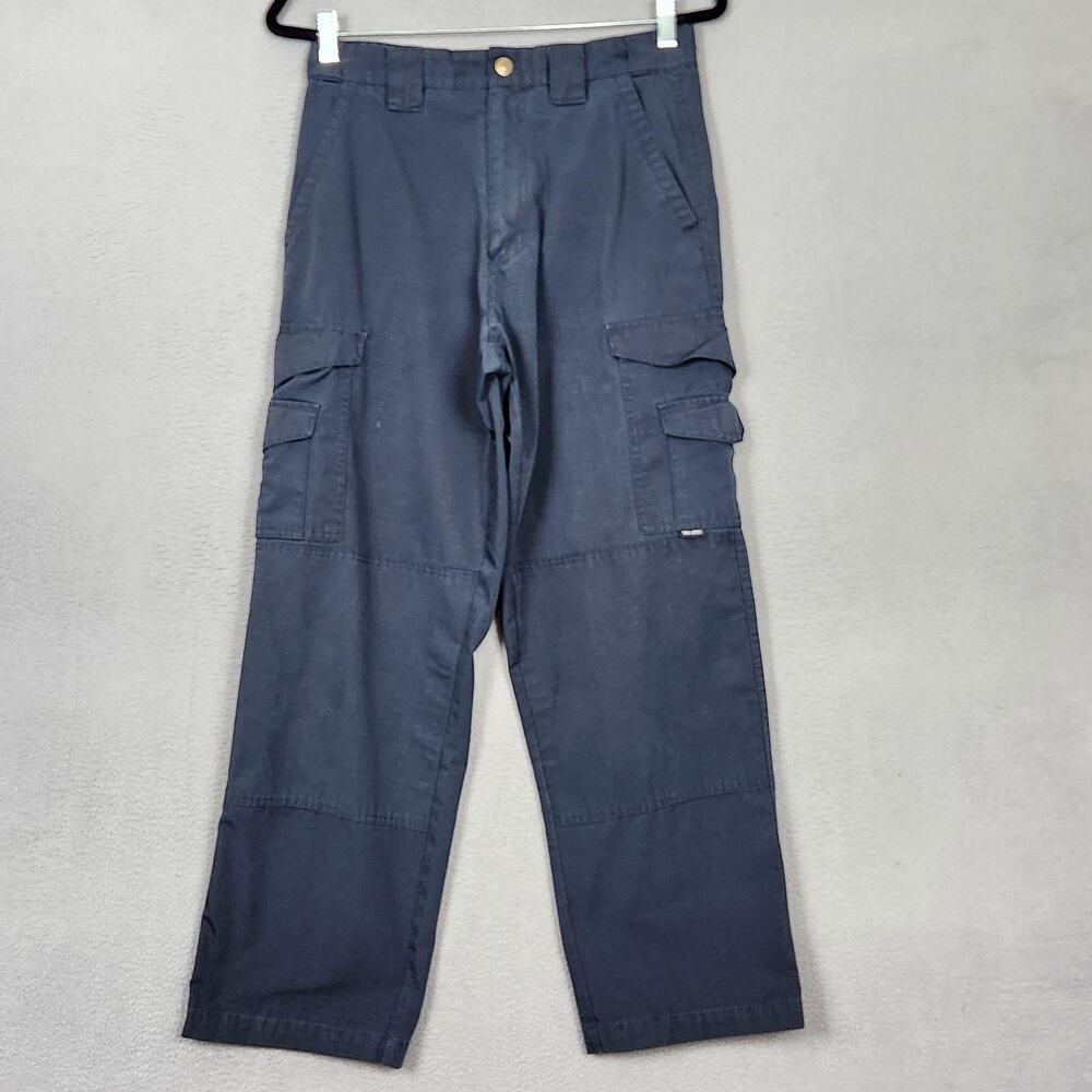 TRU-SPEC Cargo Pants Mens 30x30 Blue Ripstop Tactical Workwear Cotton Blend